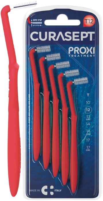 CURASEPT PROXI ANGLE T12 ROSSO/RED 5 PEZZI - Farmacia Del Monaco
