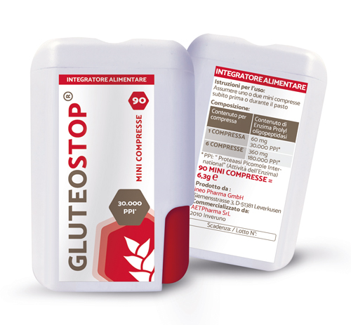 GLUTEOSTOP 90 MINI TABLETS - Farmacia Del Monaco