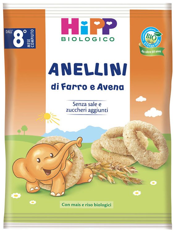 HIPP BIO ANELLINI FARRO AVENA 30 G - Farmacia Del Monaco
