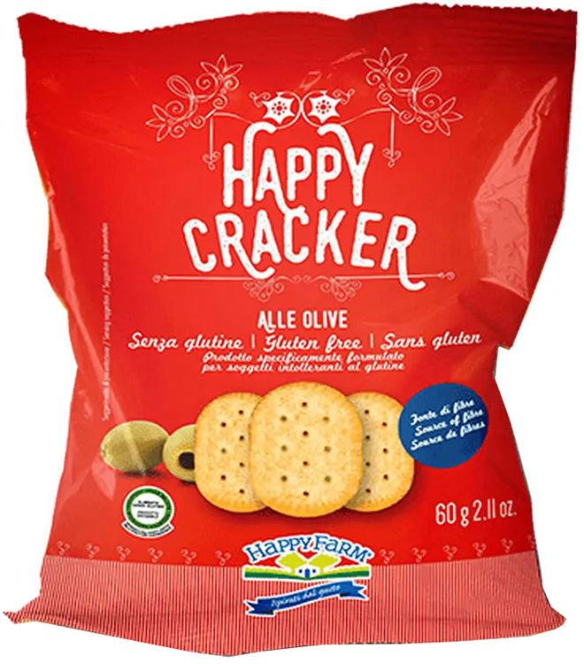 HAPPY FARM CRACKER OLIVE 60 G - Farmacia Del Monaco