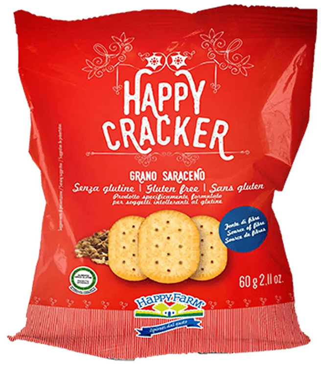 HAPPY FARM CRACKER GRANO SARACENO 60 G - Farmacia Del Monaco