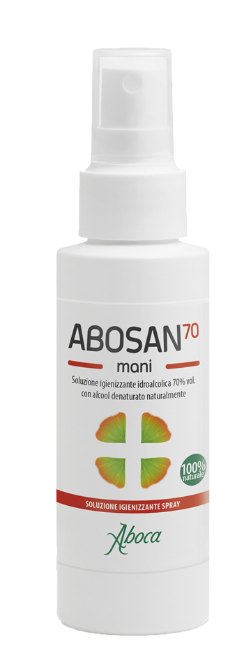 ABOSAN70 SOLUZIONE IGIENIZZANTE MANI 100 ML SPRAY - Farmacia Del Monaco