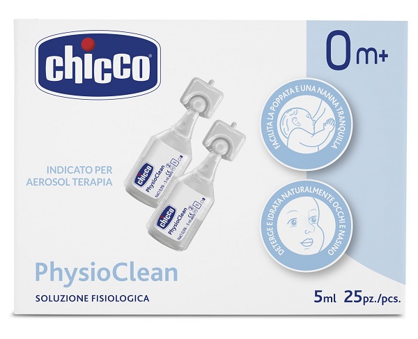 CHICCO SOLUZIONE PHYSIOCLEAN 5 ML 25 PEZZI - Farmacia Del Monaco