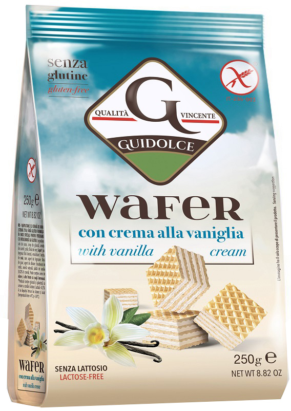 WAFER CON CREMA ALLA VANIGLIA 250 G - Farmacia Del Monaco