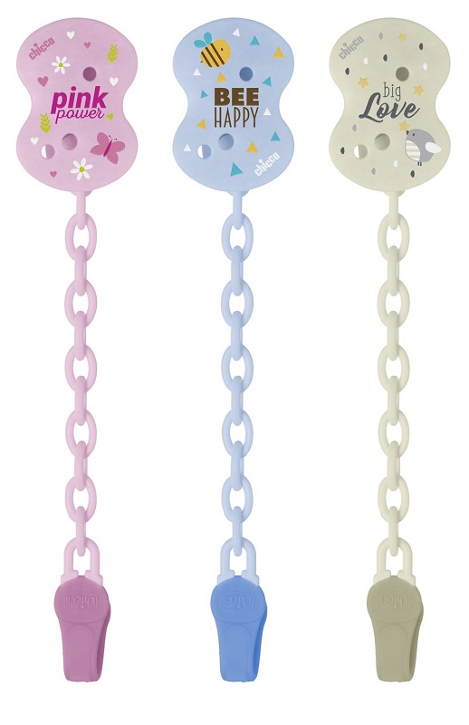 CHICCO CLIP CON CATENELLA MIXED COLORS NEW 2020 - Farmacia Del Monaco
