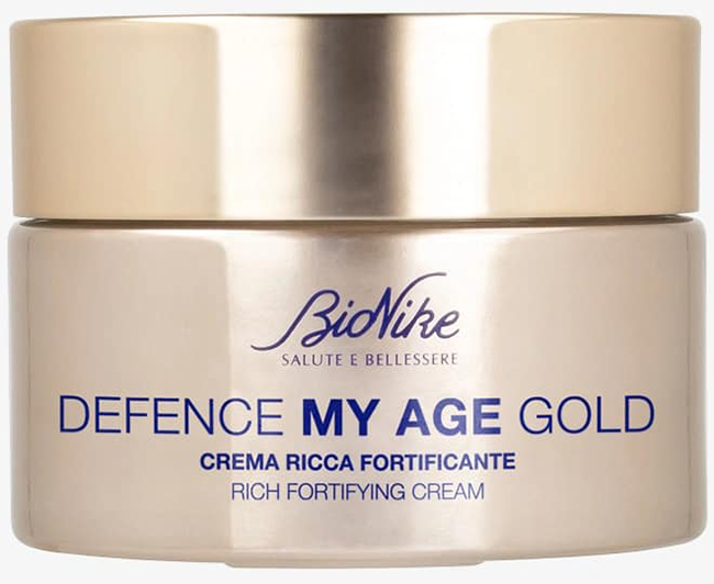 DEFENCE MY AGE GOLD CREMA RICCA FORTIFICANTE 50 ML - Farmacia Del Monaco