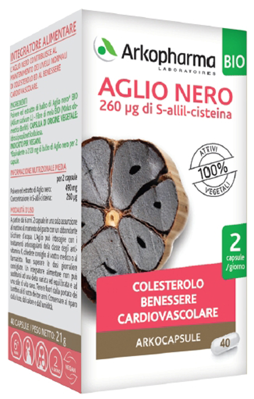 ARKOCAPSULE AGLIO NERO BIO 40 CAPSULE - Farmacia Del Monaco