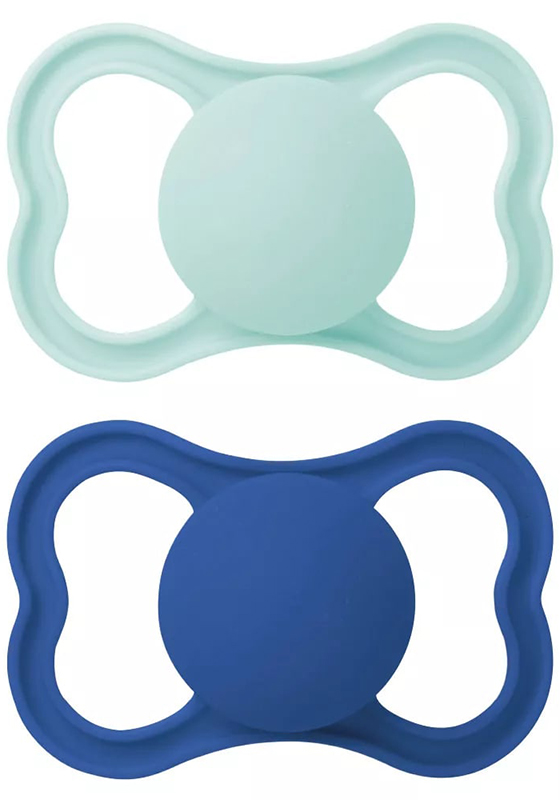 MAM AIR SUCCHIETTO 16+ MESI SILICONE MASCHIO 2 PEZZI - Farmacia Del Monaco