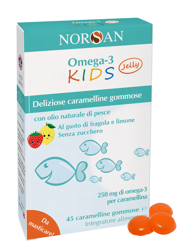 NORSAN OMEGA 3 KIDS 45 CARAMELLINE GOMMOSE - Farmacia Del Monaco