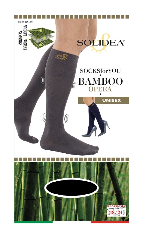 SOCKS FOR YOU BAMBOO OPERA GAMBALETTO NERO XXL - Farmacia Del Monaco