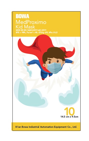 MASCHERINA CHIRURGICA MONOUSO A 3 STRATI MEDPROXIMO KIDS 10 PEZZI - Farmacia Del Monaco