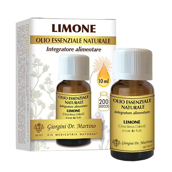 LIMONE OLIO ESSENZIALE NATURALE 10 ML - Farmacia Del Monaco