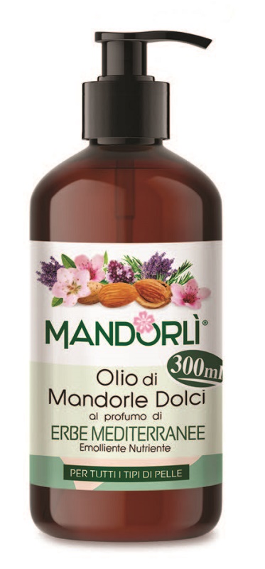 MANDORLI ERBE MEDITERRANEE OLIO CORPO 300 ML - Farmacia Del Monaco