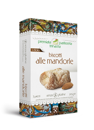 PREMIATA PASTICCERIA TRINACRIA BISCOTTO ALLE MANDORLE 5X10 G - Farmacia Del Monaco