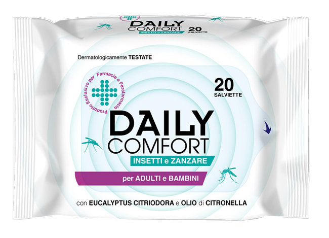 DAILY COMFORT ANTIZANZARE SALVIETTE 20 PEZZI - Farmacia Del Monaco
