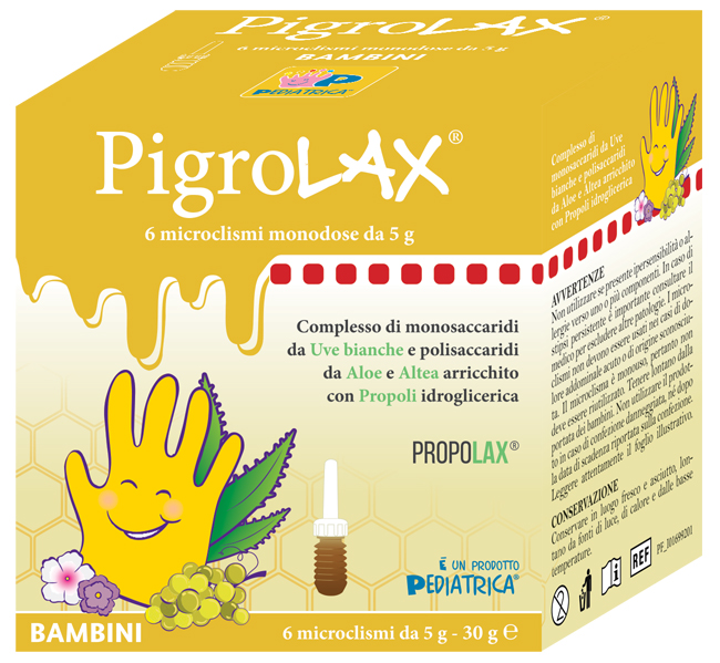 MICROCLISMA PIGROLAX BAMBINI 6 X 5 G - Farmacia Del Monaco