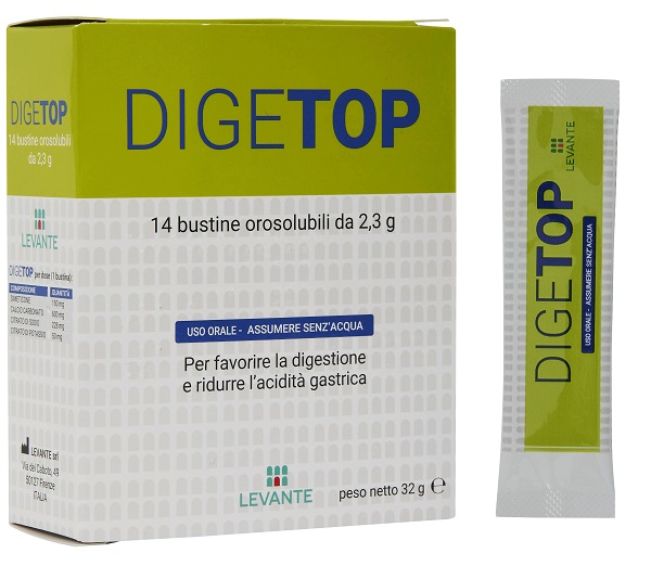 DIGETOP 14 BUSTINE OROSOLUBILI 2,3 G - Farmacia Del Monaco