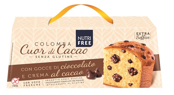 NUTRIFREE COLOMBA CUOR CACAO CON GOCCE DI CIOCCOLATO E CREMA AL CACAO 400 G - Farmacia Del Monaco