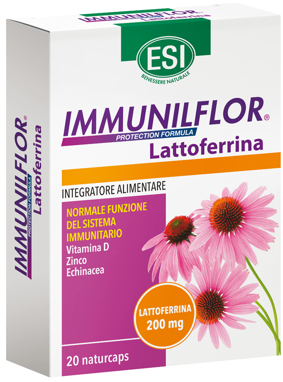 ESI IMMUNILFLOR LATTOFERRINA 20 NATURCAPS - Farmacia Del Monaco