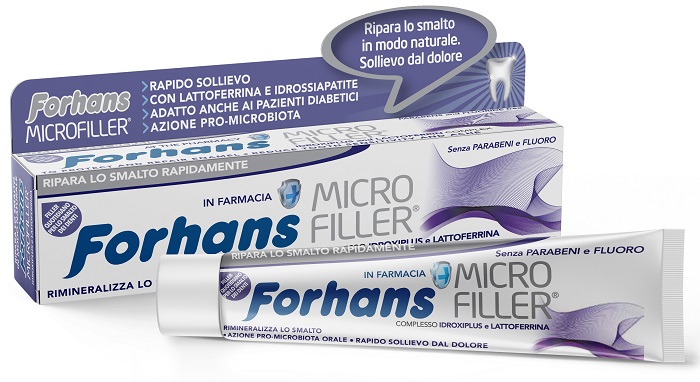 FORHANS DENTIFRICIO MICROFILLER PROTEZIONE SMALTO 75 ML - Farmacia Del Monaco