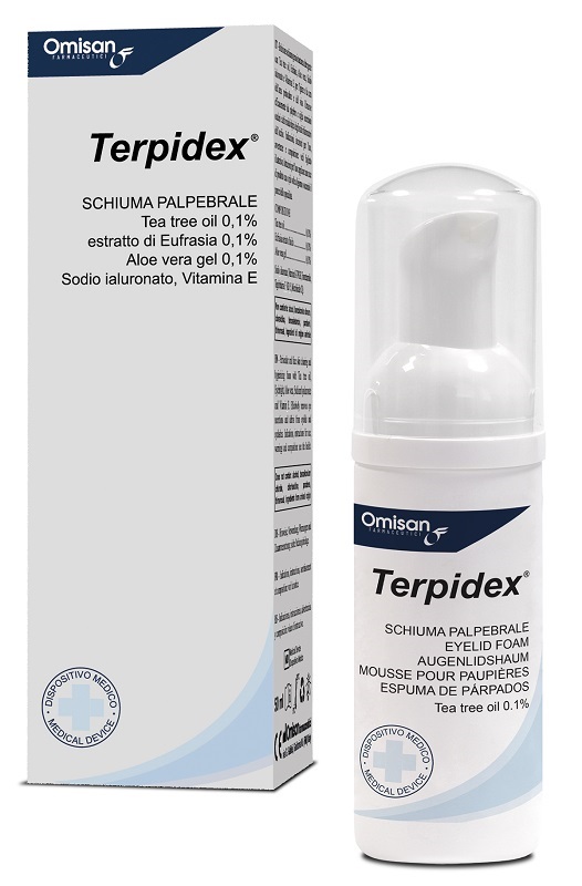 SCHIUMA PALPEBRALE TERPIDEX 50 ML - Farmacia Del Monaco