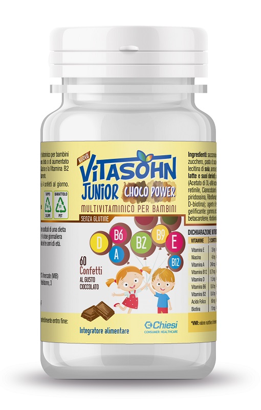 VITASOHN JUNIOR CHOCO POWER 60 CONFETTI - Farmacia Del Monaco