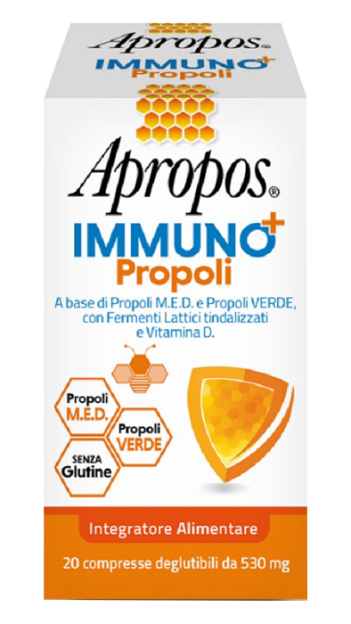 APROPOS IMMUNO+ PROPOLI 20 COMPRESSE DEGLUTIBILI - Farmacia Del Monaco