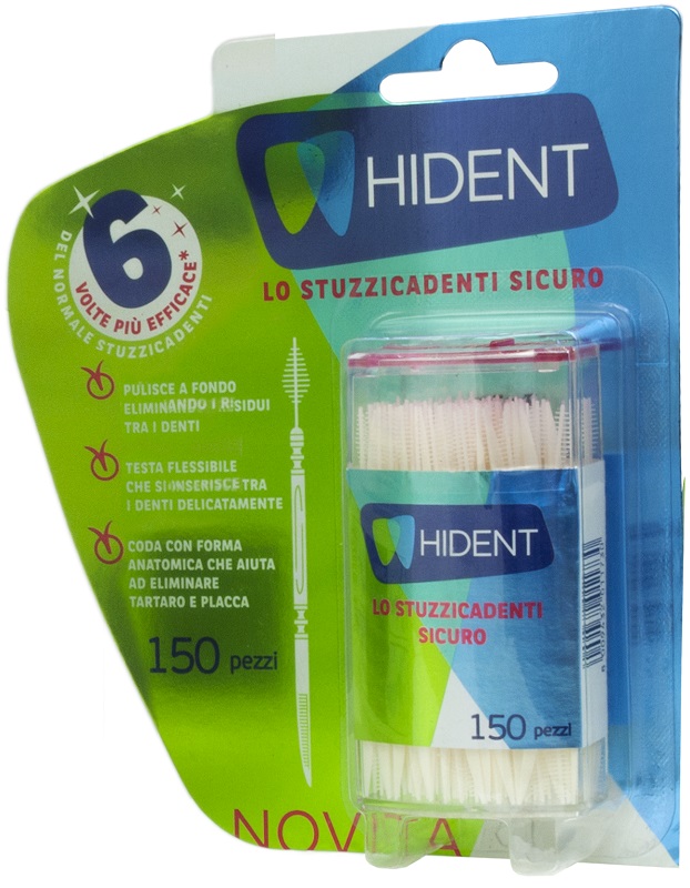 HIDENT STUZZICADENTI MONOUSO 150 PEZZI - Farmacia Del Monaco