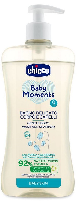 CHICCO BABY MOMENTS BAGNO CORPO CAP 500 ML - Farmacia Del Monaco