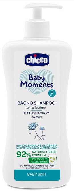 CHICCO BABY MOMENTS BAGNO SHAMPOO DELICATE 500 ML - Farmacia Del Monaco