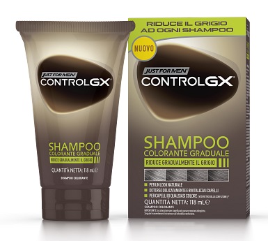 JUST FOR MEN CONTROL GX SHAMPOO COLORANTE GRADUALE 150 ML - Farmacia Del Monaco