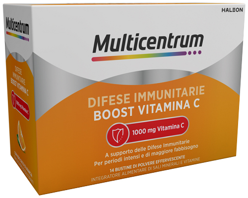 MULTICENTRUM DIFESE IMMUNITARIE BOOST VITAMINA C 14 BUSTINE - Farmacia Del Monaco
