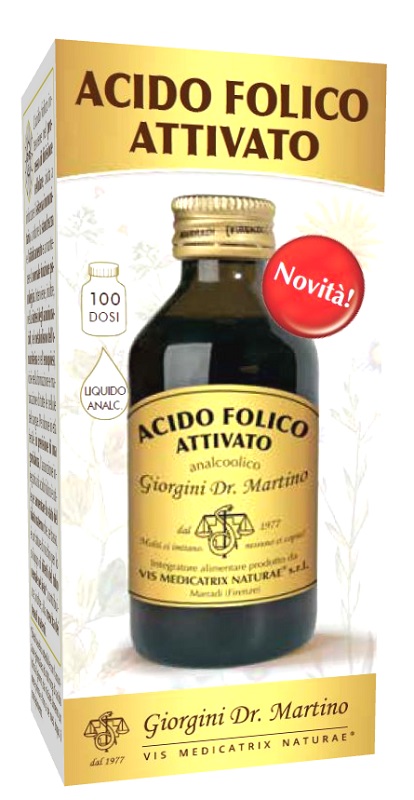 ACIDO FOLICO ATTIVATO LIQUIDO ANALCOLICO 100 ML - Farmacia Del Monaco