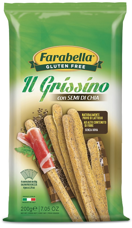 FARABELLA GRISSINI CON SEMI DI CHIA 200 G - Farmacia Del Monaco