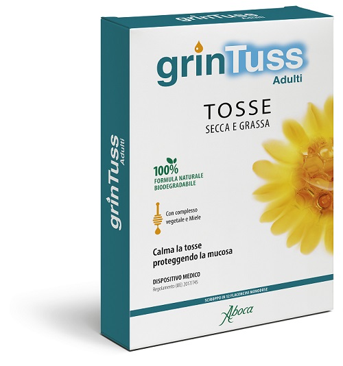 GRINTUSS ADULTI SCIROPPO 12 FLACONCINI MONODOSE - Farmacia Del Monaco