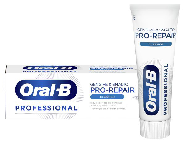 ORALB PROFESSIONAL GENGIVE & SMALTO PRO REPAIR CLASSICO DENTIFRICIO 75 ML - Farmacia Del Monaco