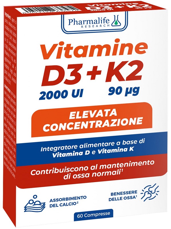 VITAMINE D3+K2 60 COMPRESSE - Farmacia Del Monaco