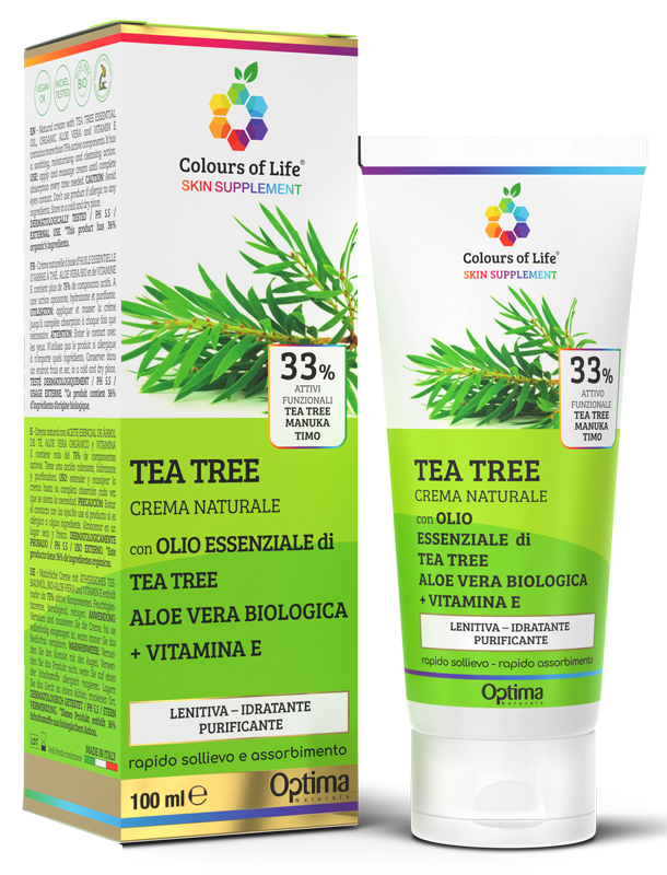 COLOURS OF LIFE SKIN SUPPLEMENT TEA TREE 33% 100 ML CREMA - Farmacia Del Monaco