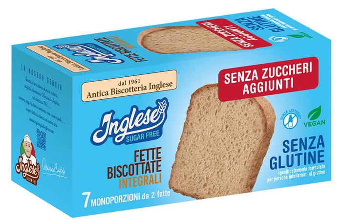 INGLESE FETTE BISCOTTI INTEGRALI SENZA ZUCCHERI AGGIUNTI PROMO 200 G - Farmacia Del Monaco