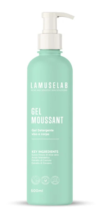 LAMUSELAB GEL MOUSSANT DETERGENTE VISO E CORPO 500 ML - Farmacia Del Monaco