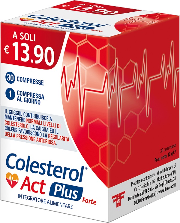 COLESTEROL ACT PLUS FORTE 30 COMPRESSE - Farmacia Del Monaco