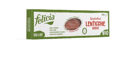 FELICIA SPAGHETTONI LENTICCHIE ROSSE 250 G - Farmacia Del Monaco