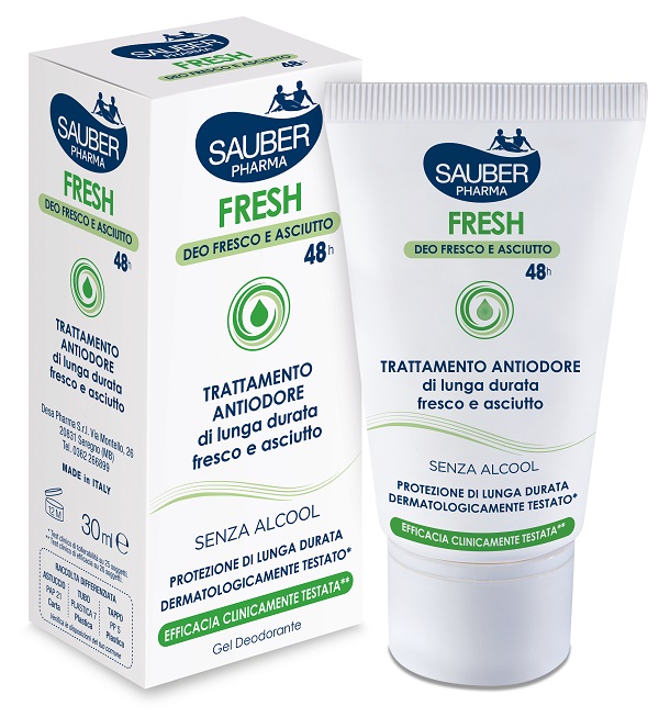 SAUBER FRESH DEODORANTE GEL ASTUCCIO 30 ML - Farmacia Del Monaco