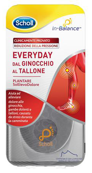 PLANTARE SOLLIEVO DOLORE DA GINOCCHIO A TALLONE SCHOLL IN BALANCE EVERYDAY L - Farmacia Del Monaco