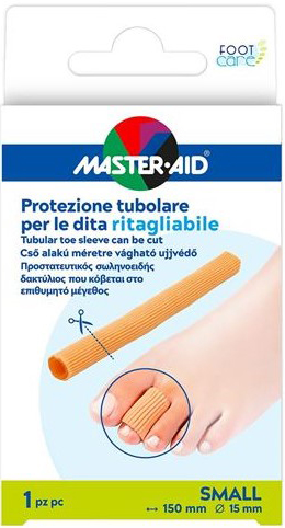 PROTEZIONE TUBOLARE MASTER-AID FOOTCARE RITAGLIABILE 15 CM 15 MM SMALL C6 - Farmacia Del Monaco