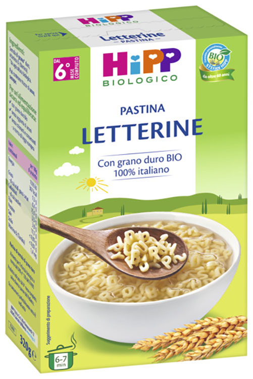 HIPP BIO PASTINA LETTERINE 320 G - Farmacia Del Monaco