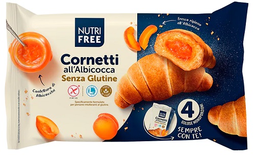 NUTRIFREE CORNETTI ALBICOCCA 4X60 G - Farmacia Del Monaco