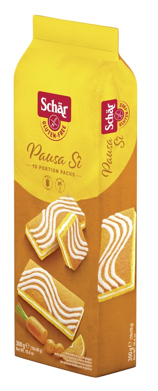 SCHAR PAUSA SI' MERENDINE DI PAN DI SPAGNA AL GUSTO DI CAROTA E ARANCIA 10 PORZIONI DA 30 G - Farmacia Del Monaco