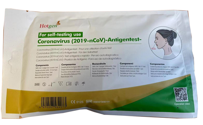 TEST ANTIGENICO RAPIDO COVID-19 HOTGEN AUTODIAGNOSTICO DETERMINAZIONE QUALITATIVA ANTIGENI SARS-COV-2 IN TAMPONI NASALIMEDIANTE IMMUNOCROMATOGRAFIA - Farmacia Del Monaco