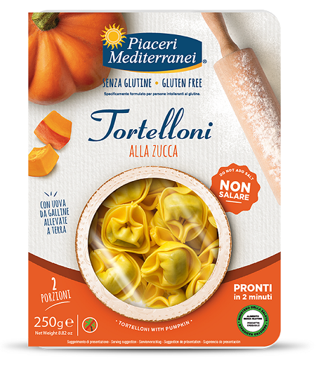 PIACERI MEDITERRANEI TORTELLONI ZUCCA 250 G - Farmacia Del Monaco
